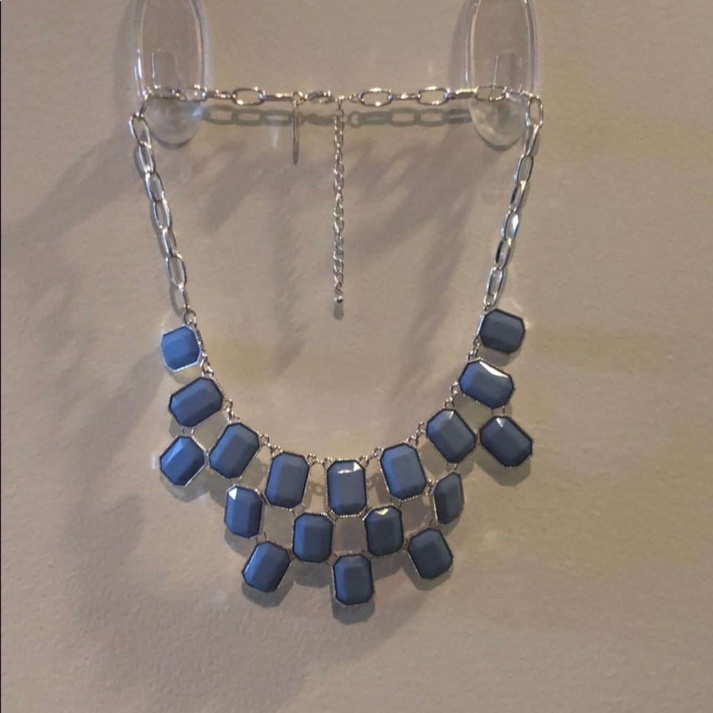 Light Blue Statement Necklace